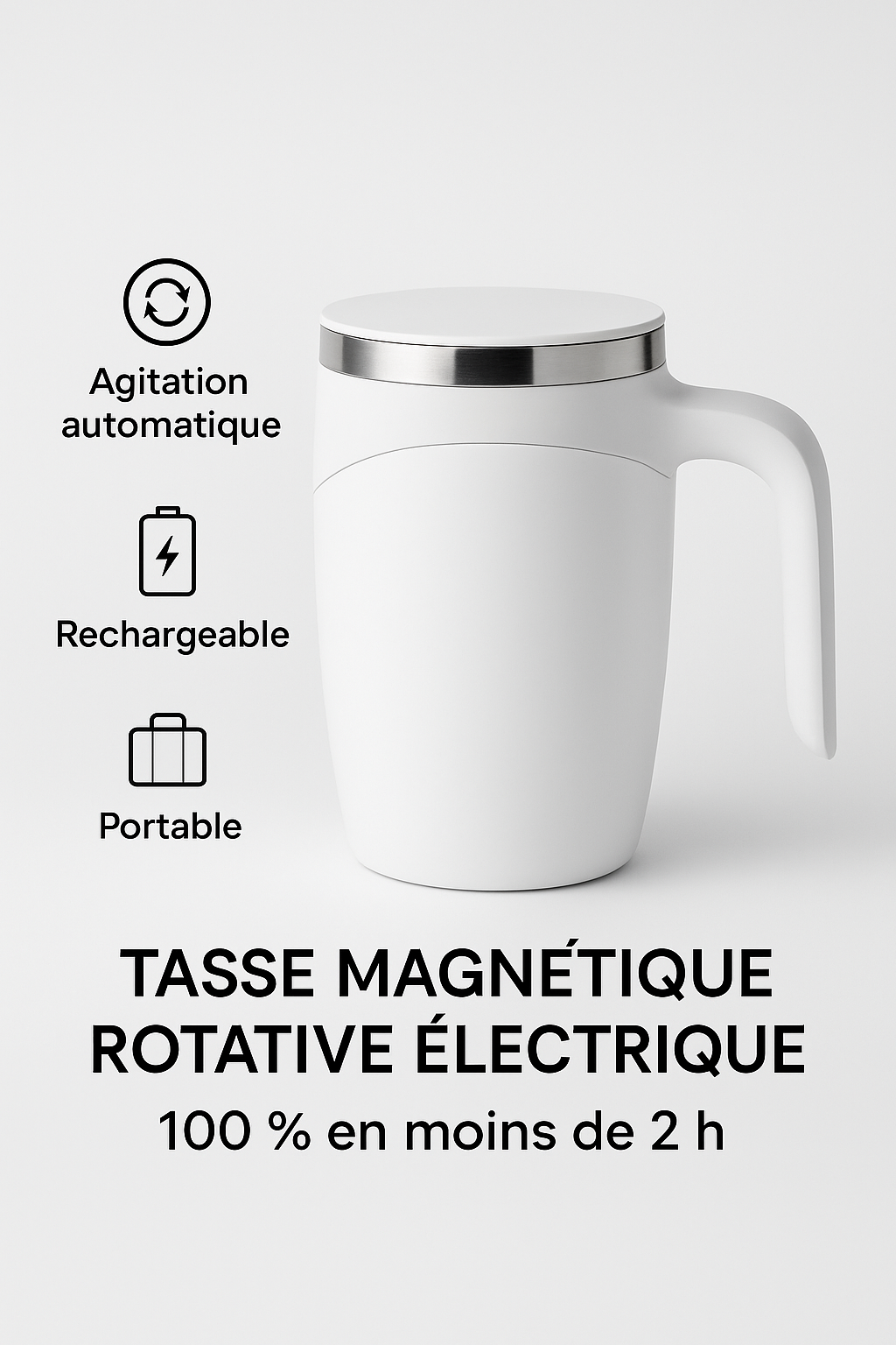 Tasse mélangeuse magnétique