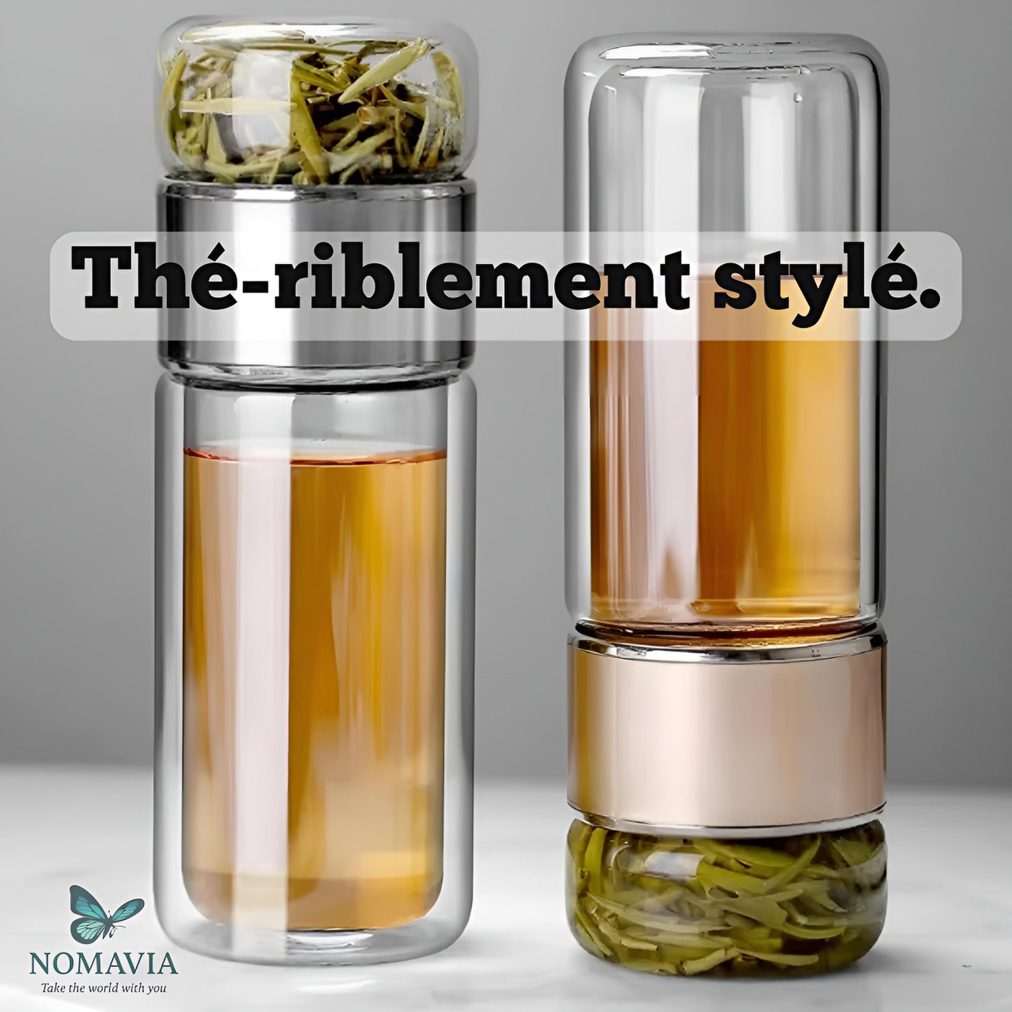 Bouteille Infuseur à thé avec filtre 420 ml