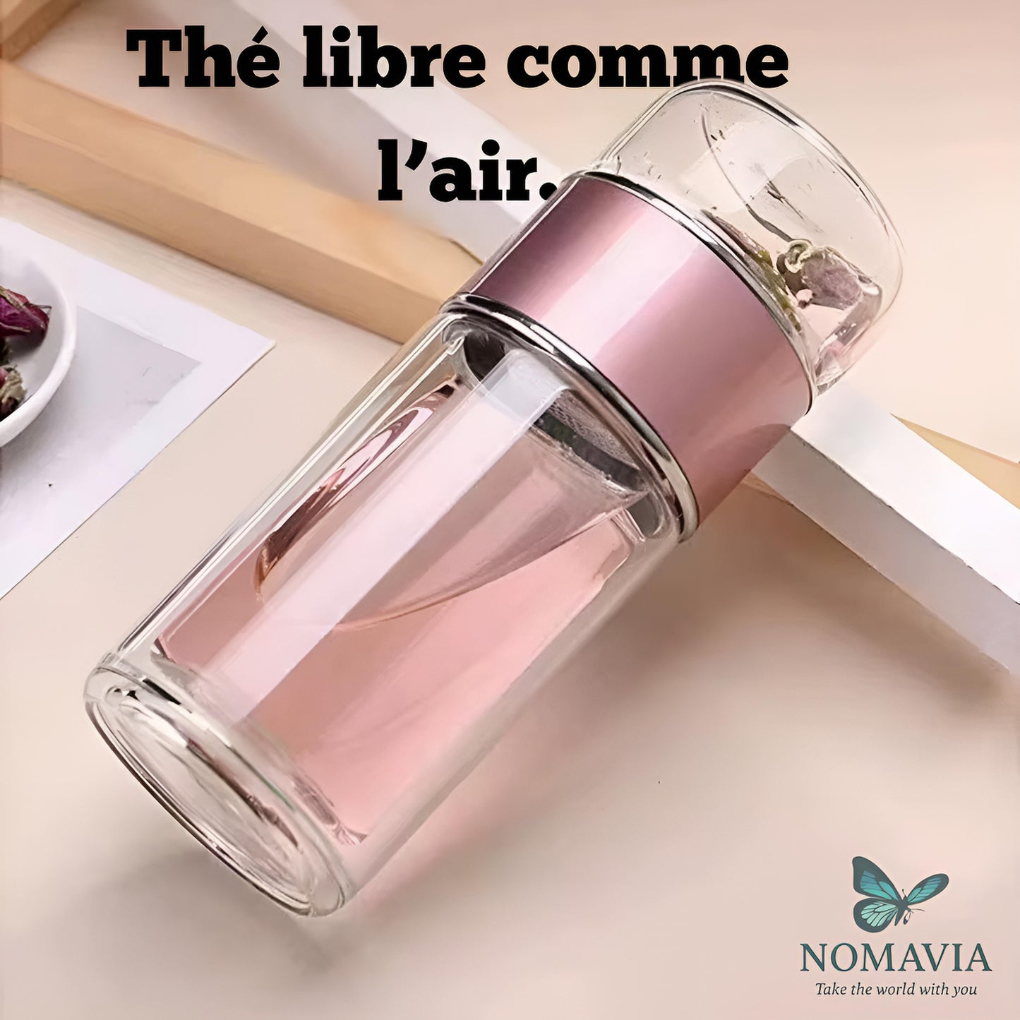 Bouteille Infuseur à thé avec filtre 420 ml