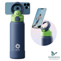 Gourde Isotherme 2-en-1, avec support magnétique pour Téléphone
