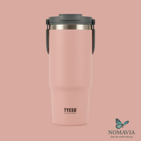 Gourde isotherme avec paille rabattable Tyeso