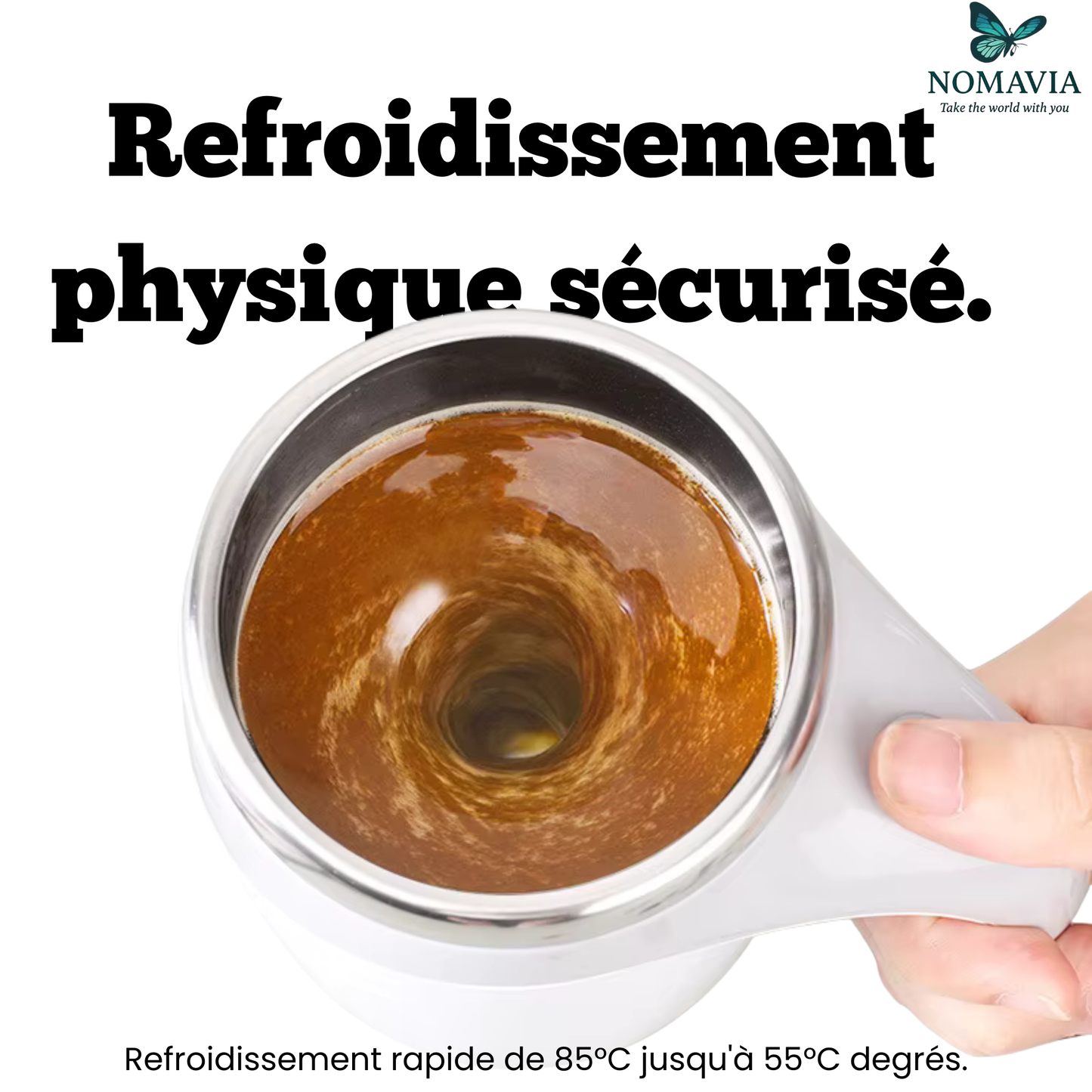 Tasse mélangeuse magnétique