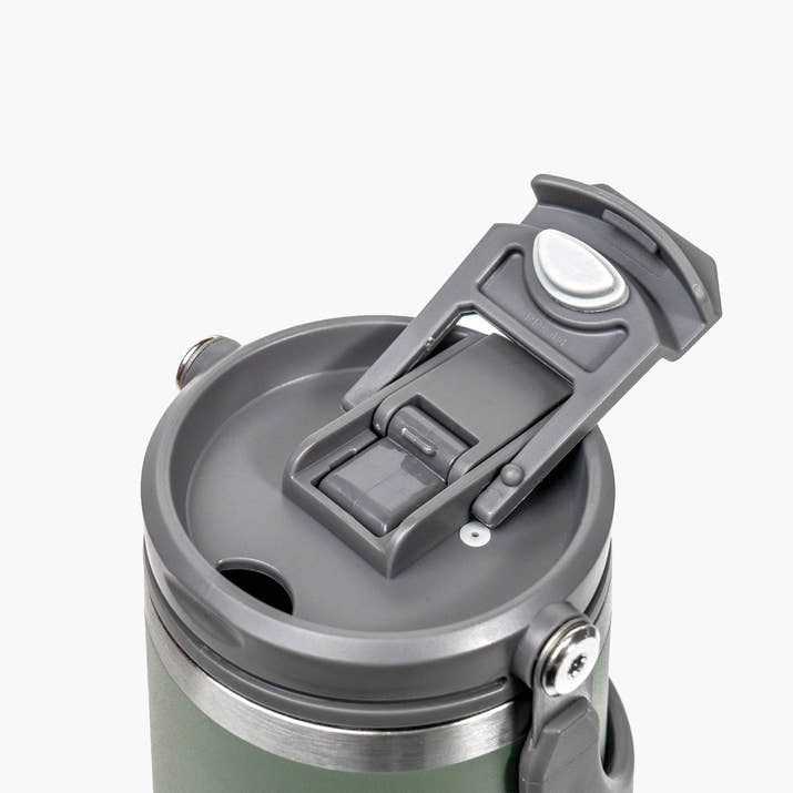 Gourde isotherme avec paille rabattable Tyeso