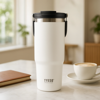 Gourde isotherme avec paille rabattable Tyeso
