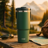 Gourde isotherme avec paille rabattable Tyeso