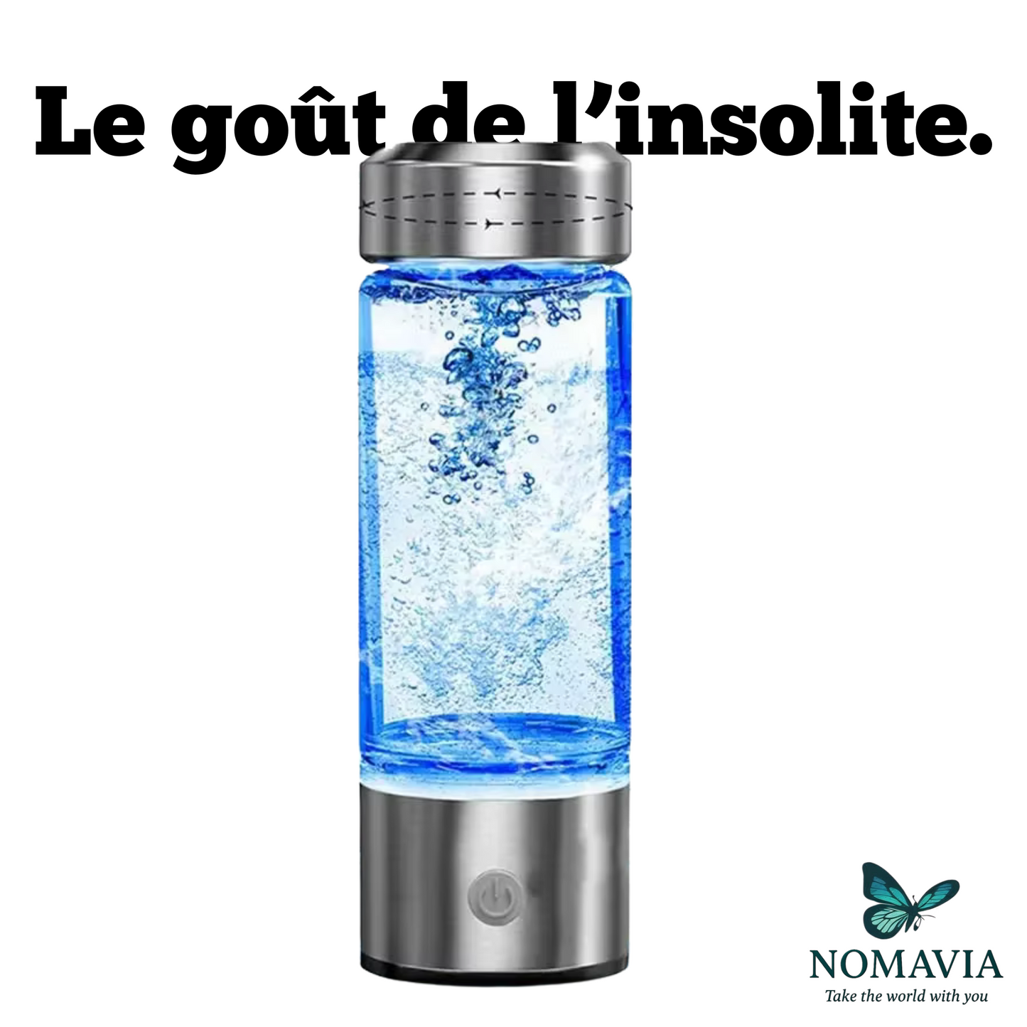 Bouteille avec générateur d'eau riche en hydrogène