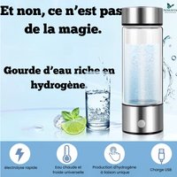Bouteille avec générateur d'eau riche en hydrogène