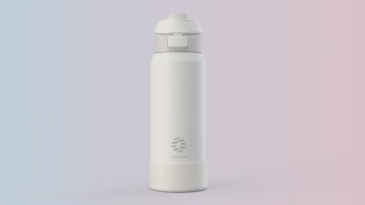 Gourde Isotherme 2-en-1, avec support magnétique pour Téléphone